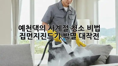예천댁의 사계절 청소 비법 🏡✨ 집먼지진드기 박멸 대작전!